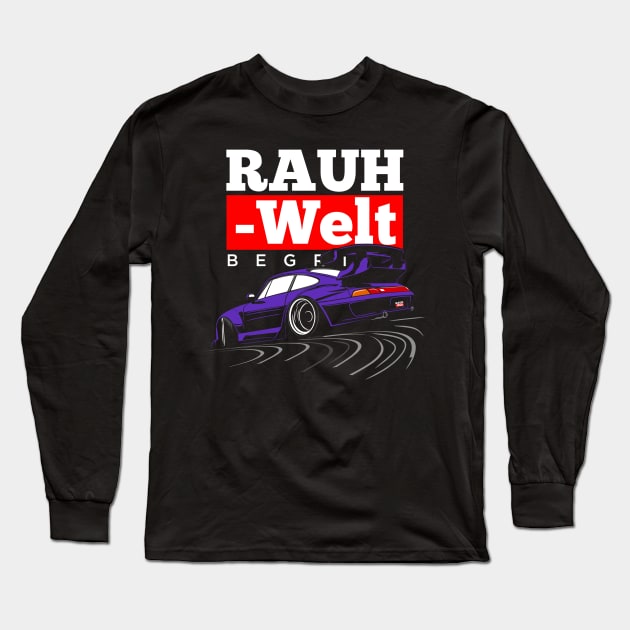 RWB drifting (purple) Long Sleeve T-Shirt by Rezall Revolution